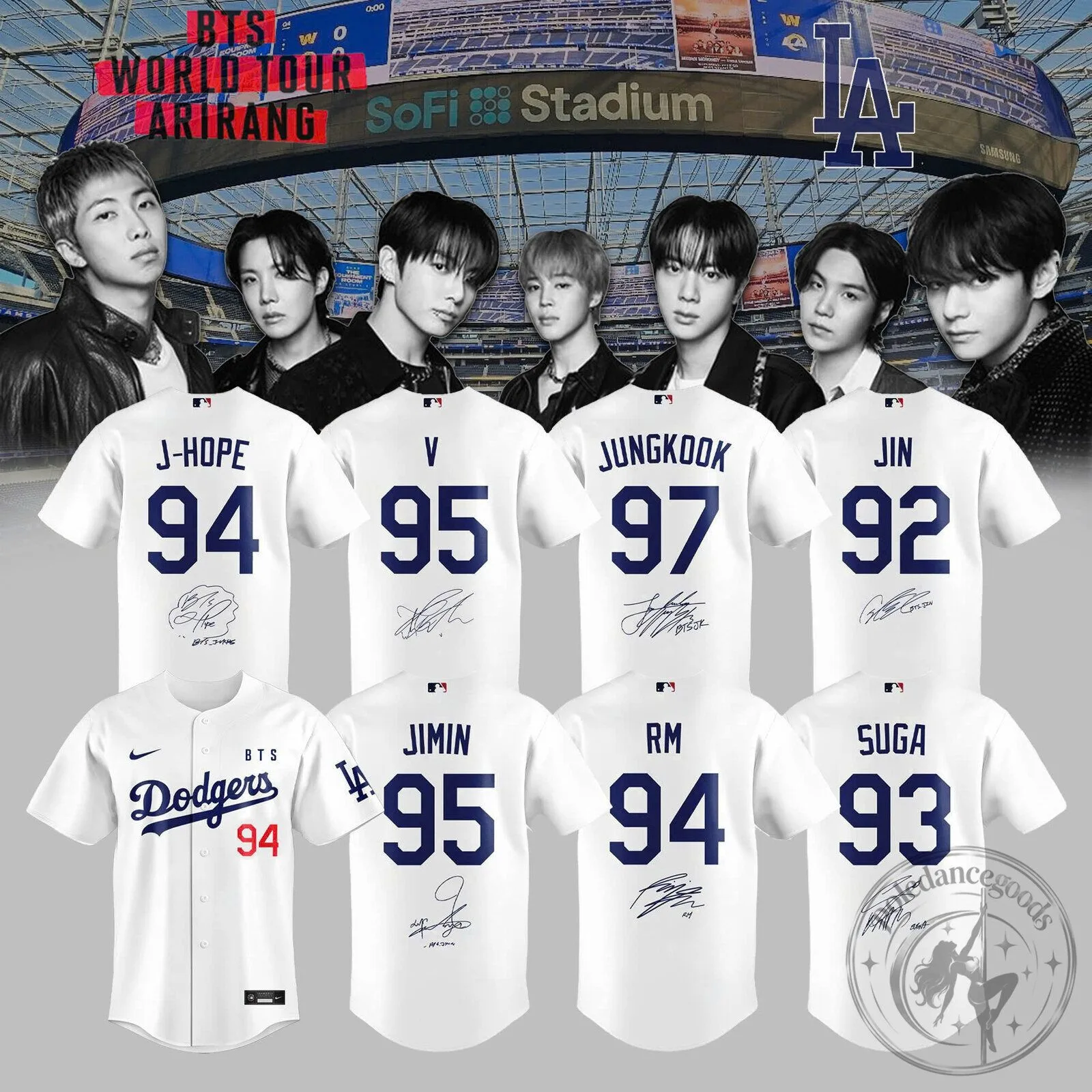 LA x BTS World Tour 2026 Limited Edition Jersey - Pole Dance Goods